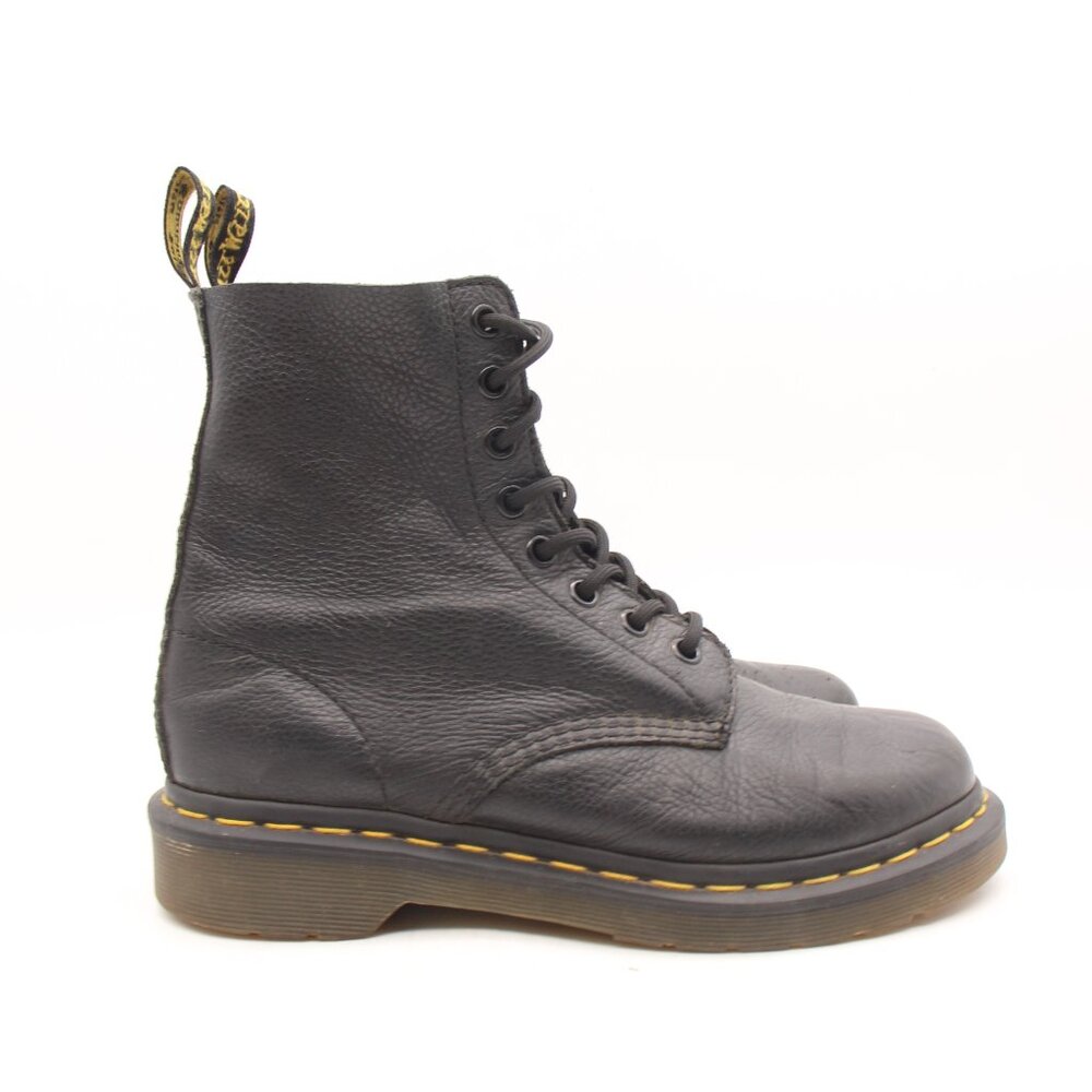 Doc Dr. Martens Pascal 8 Eye Combat Boots Women's US Size 7 Black Leather